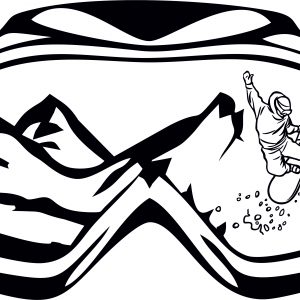 Vinilo gafa de snowboard